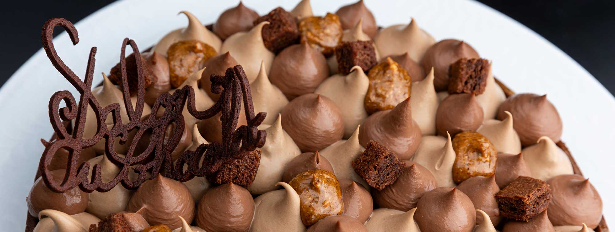 Pastry made at the Salon du Chocolat during the Pastry Show.