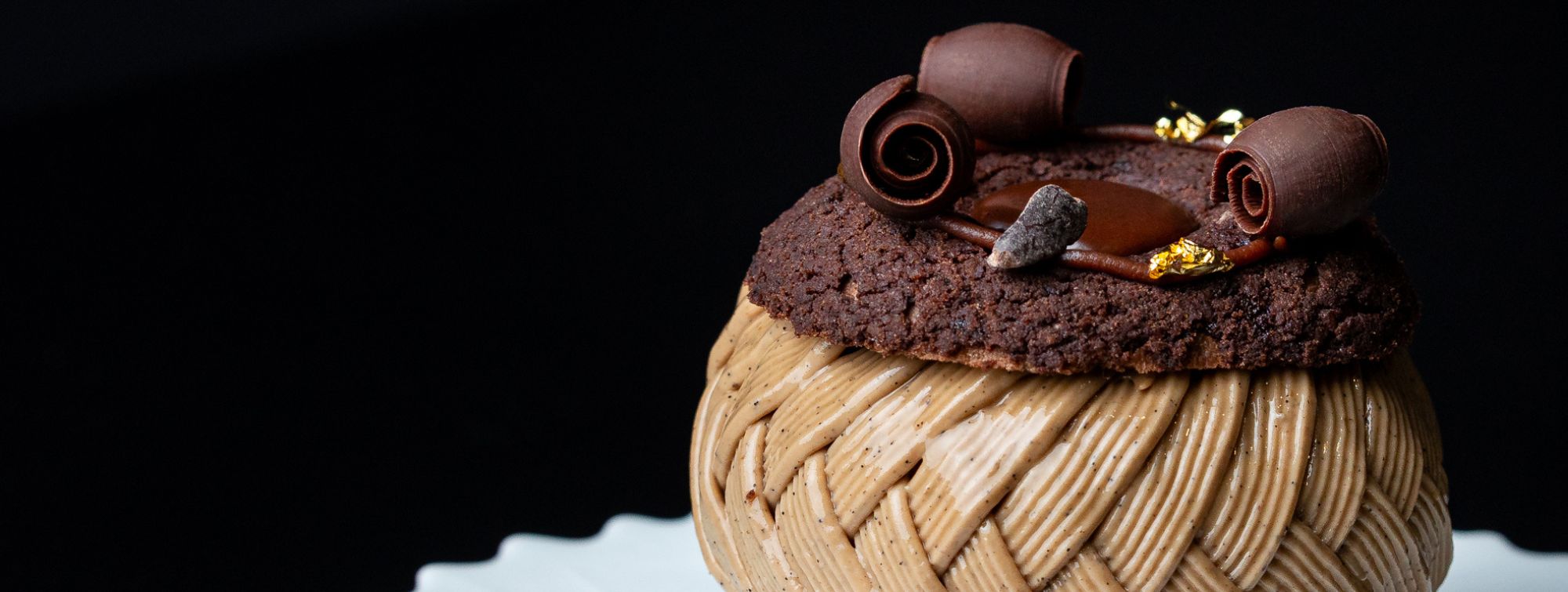 Chocolate pastry created by chef Jordan Talbot.