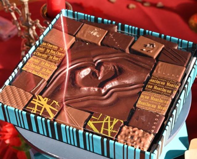 Boite de chocolats pour la saint-valentin