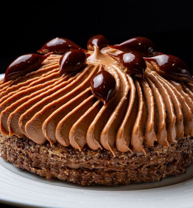 Pâtisserie de chef en chocolat