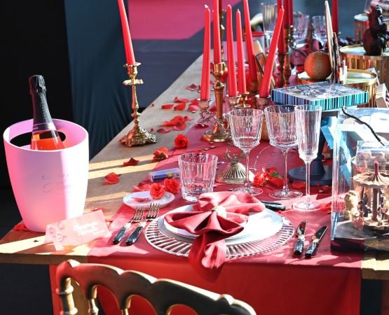 Table de saint-valentin sur le Salon du Chocolat de Lyon 2025