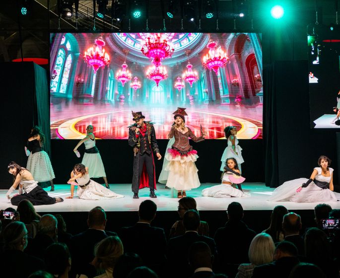 Musical show at the Salon du Chocolat.
