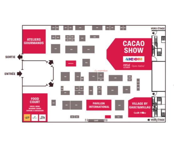 Plan du Salon du Chocolat - 2025