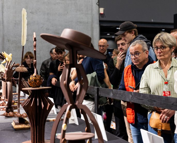 Image réalisée par l'IA représentant l'allée de l'inspiration du Salon. 