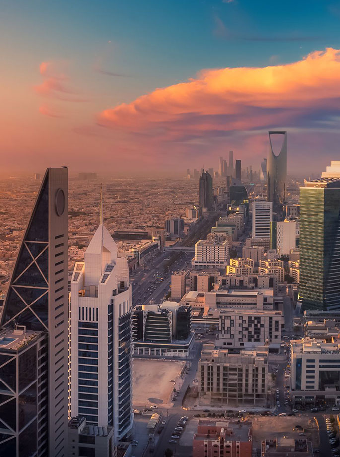 Photo of the city of Riyadh.