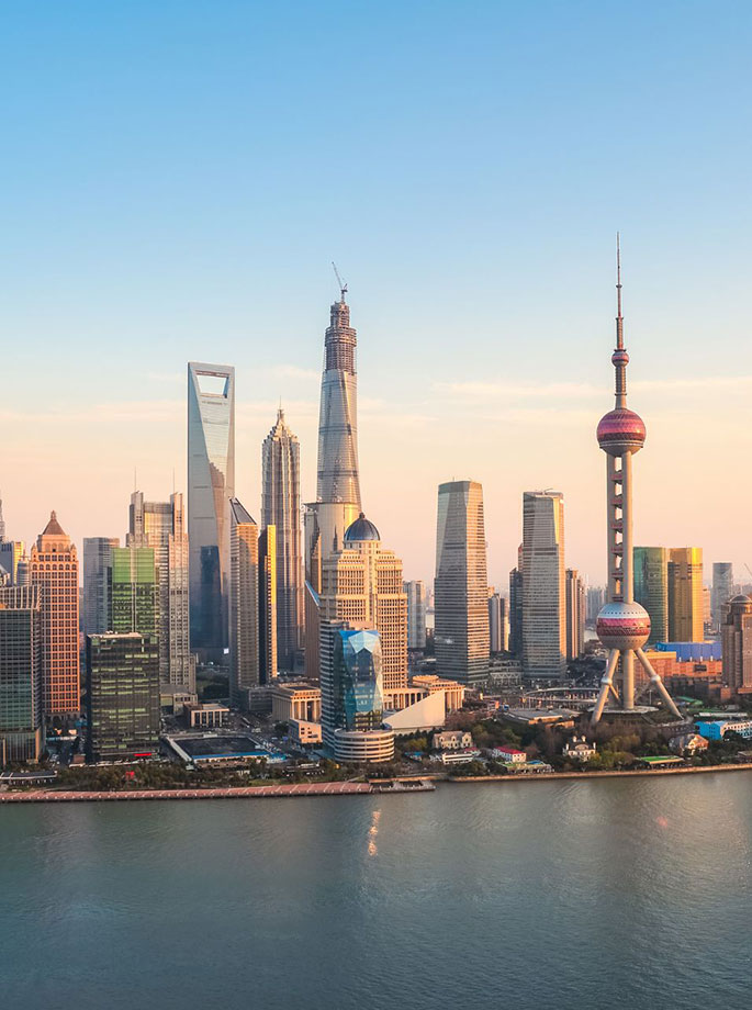 Photo of the city of Shanghai.